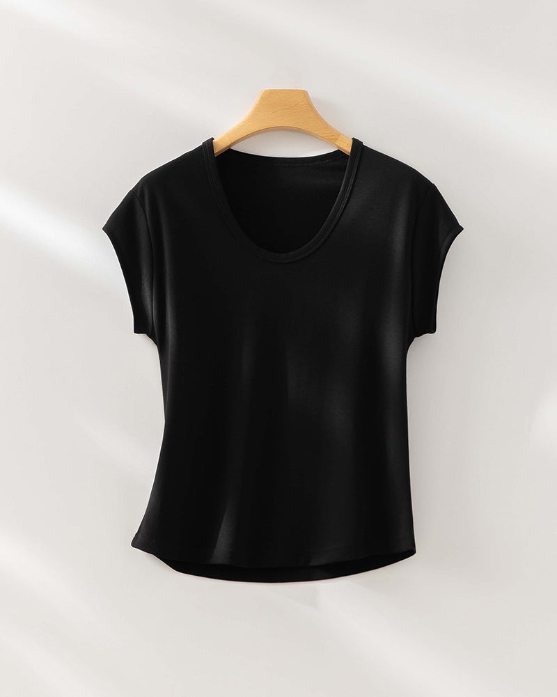Femme Relaxed Fit V-Ausschnitt T-Shirt Heidi-Mode