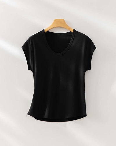 Femme Relaxed Fit V-Ausschnitt T-Shirt Heidi-Mode