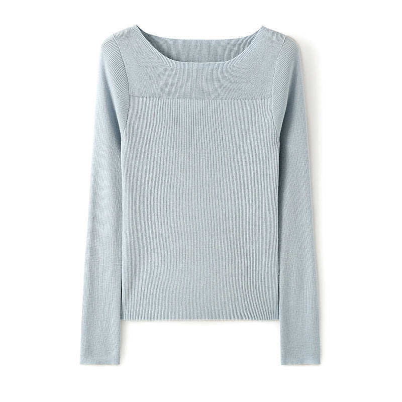 Femme Rippstrick Langarmstrickoberteil Heidi-Mode