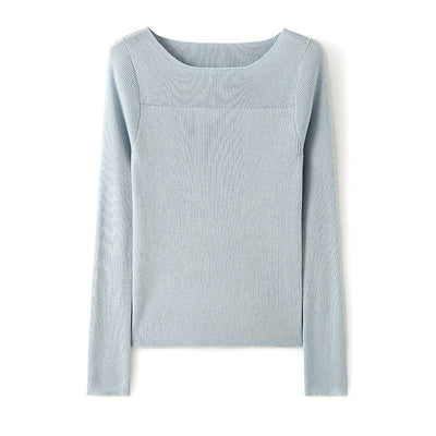 Femme Rippstrick Langarmstrickoberteil Heidi-Mode