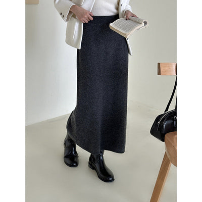 Femme Luxus Strick Maxi Rock Heidi-Mode