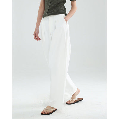 Femme Premium Weite-Hosen mit Hohem Bund Heidi-Mode