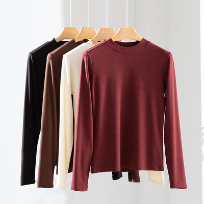 Femme Langarm Minimalistisches Top Heidi-Mode