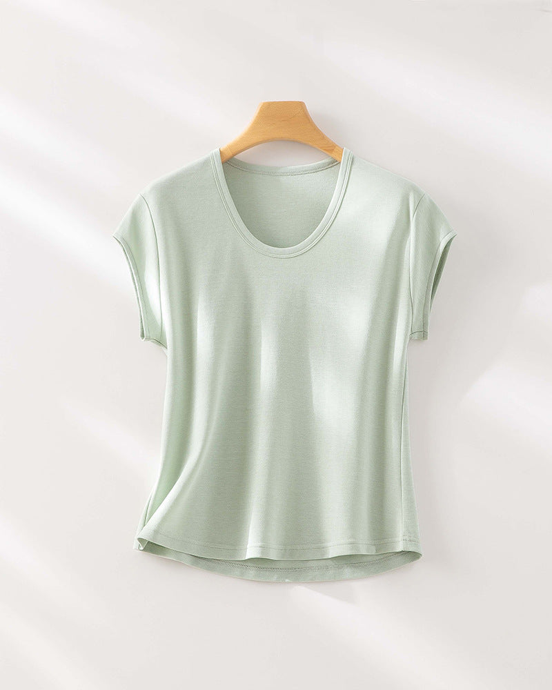 Femme Relaxed Fit V-Ausschnitt T-Shirt Heidi-Mode