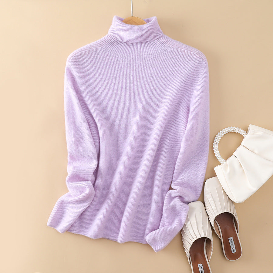 Femme Leichtgewicht Ripp-Wollpullover Heidi-Mode