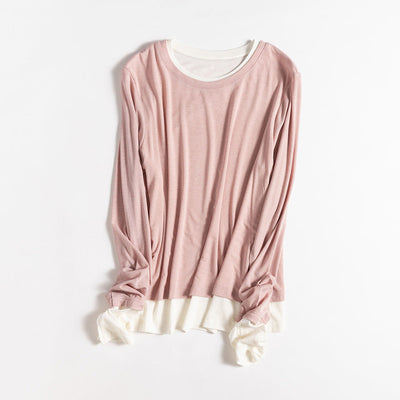 Femme Schicht Langarm-T-Shirt Heidi-Mode
