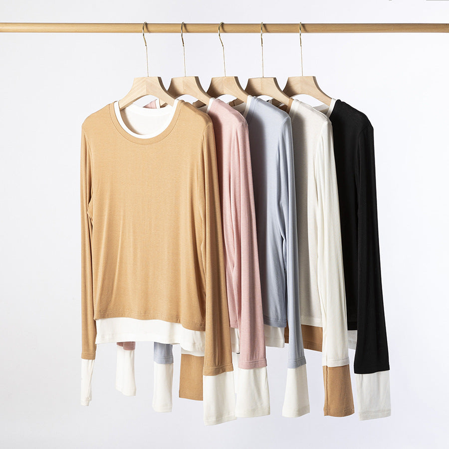 Femme Schicht Langarm-T-Shirt Heidi-Mode