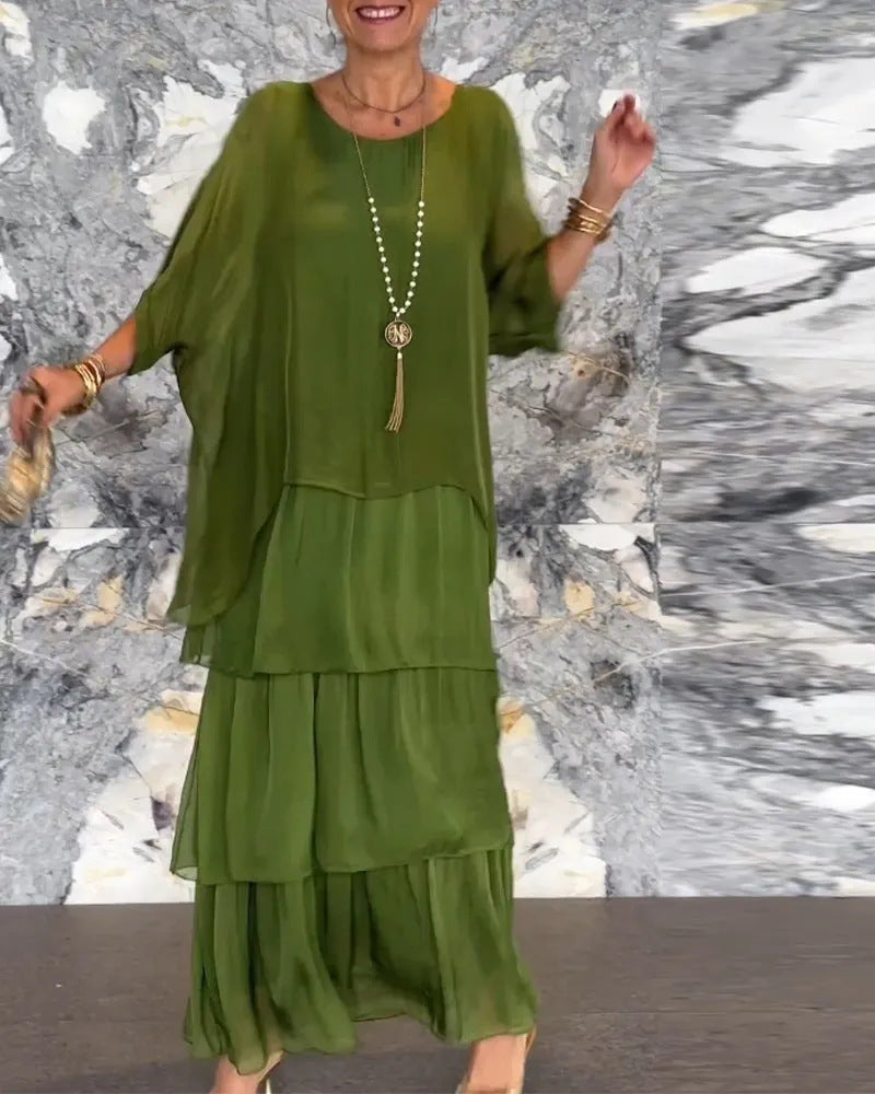 Delia® | Marianne Langes handgefertigtes Lagenkleid