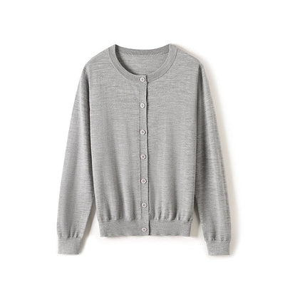 Femme Leichtgewicht Button-Up Cardigan Heidi-Mode 1747971681