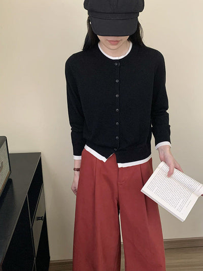 Femme Leichtgewicht Knopfront-Cardigan Heidi-Mode