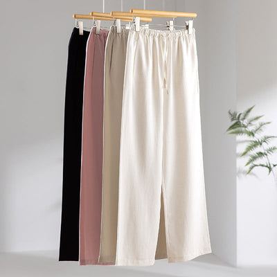 Femme Leichte Relaxed Fit Weite-Hosen Heidi-Mode