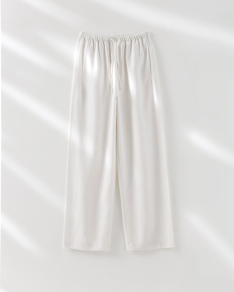 Femme Leichte Relaxed Fit Weite-Hosen Heidi-Mode