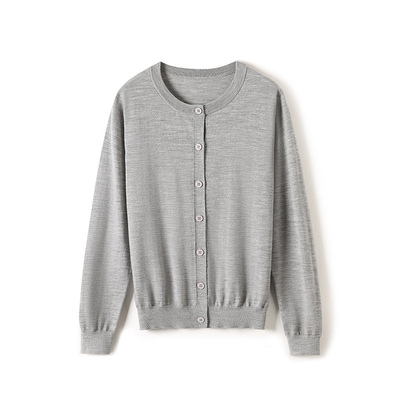 Femme Leichtgewicht Button-Up Cardigan Heidi-Mode 1747971681