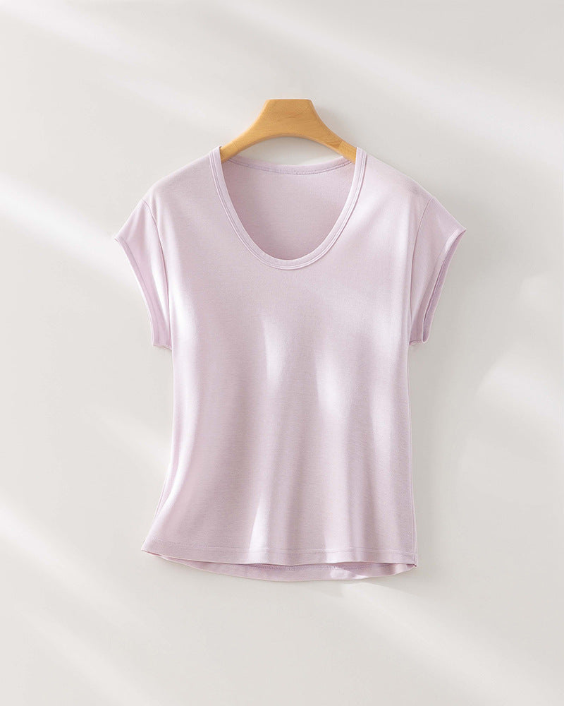 Femme Relaxed Fit V-Ausschnitt T-Shirt Heidi-Mode