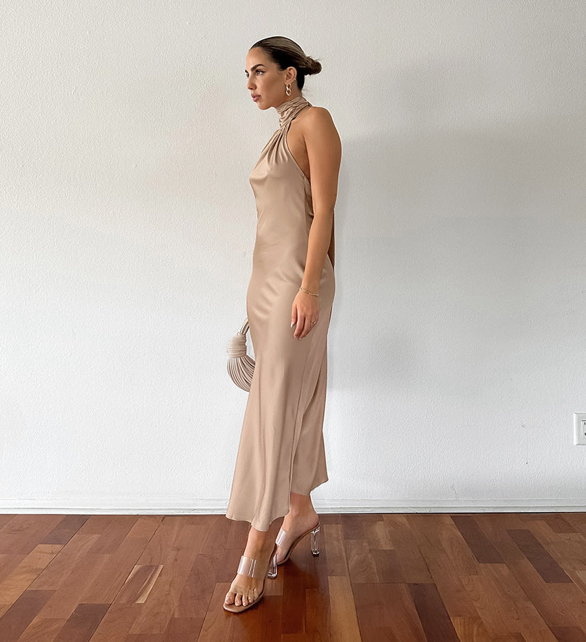 Jasmin | Chic Elegante Halter Maxi Kleid