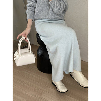 Femme Luxus Strick Maxi Rock Heidi-Mode