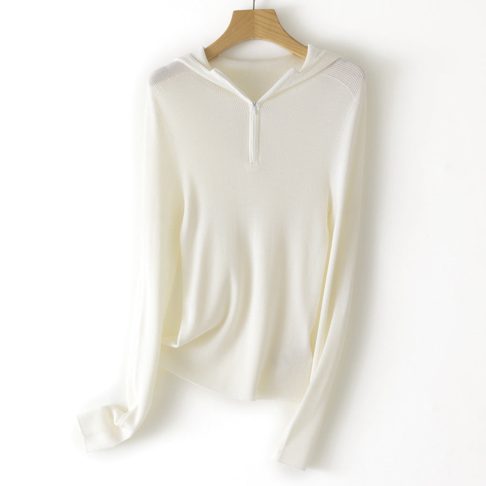 Femme Leichtgewicht Zip-Up Hoodie Sweatshirt Heidi-Mode