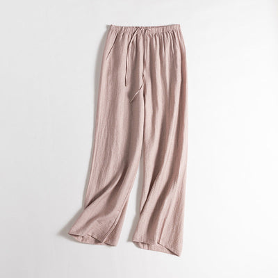 Damen Entspannte Weite Leinenhose Heidi-Mode