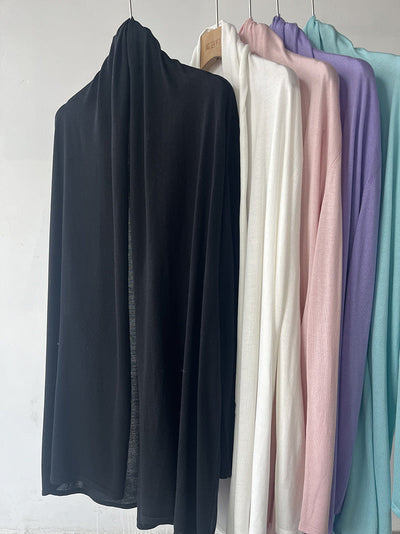 Femme Leichte Offene Vorder- Drapiert Cardigan Heidi-Mode