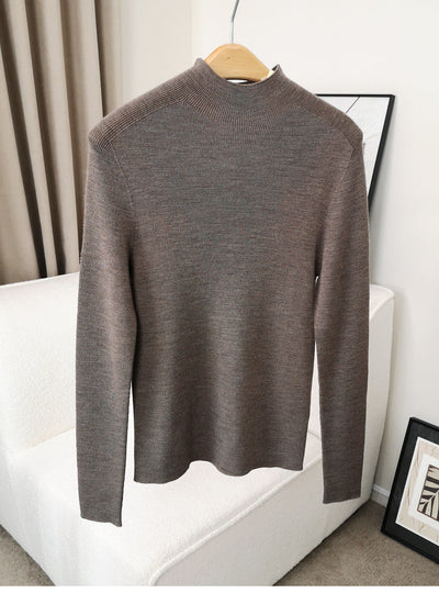 Femme Mock Neck Strickpullover Heidi-Mode