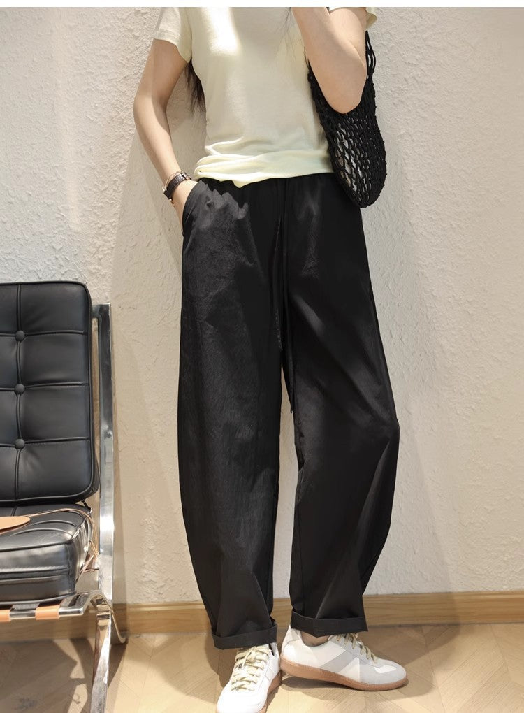Damen Leichte Hochtaillierte Bequeme Hose Heidi-Mode