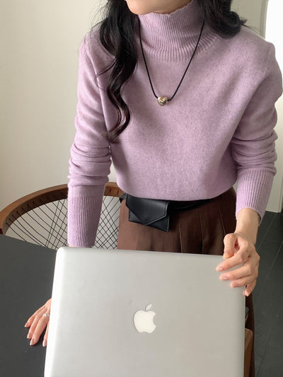 Femme Luxuriöser Rollkragenpullover Heidi-Mode