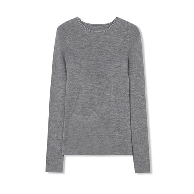 Femme Leichtgewicht Langarm Essentials Top Heidi-Mode