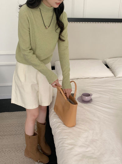 Femme Luxuriöser Rollkragenpullover Heidi-Mode