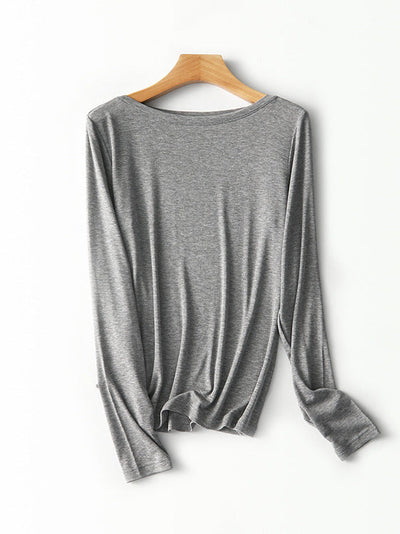 Femme Langarm Relaxed Fit Oberteil Heidi-Mode