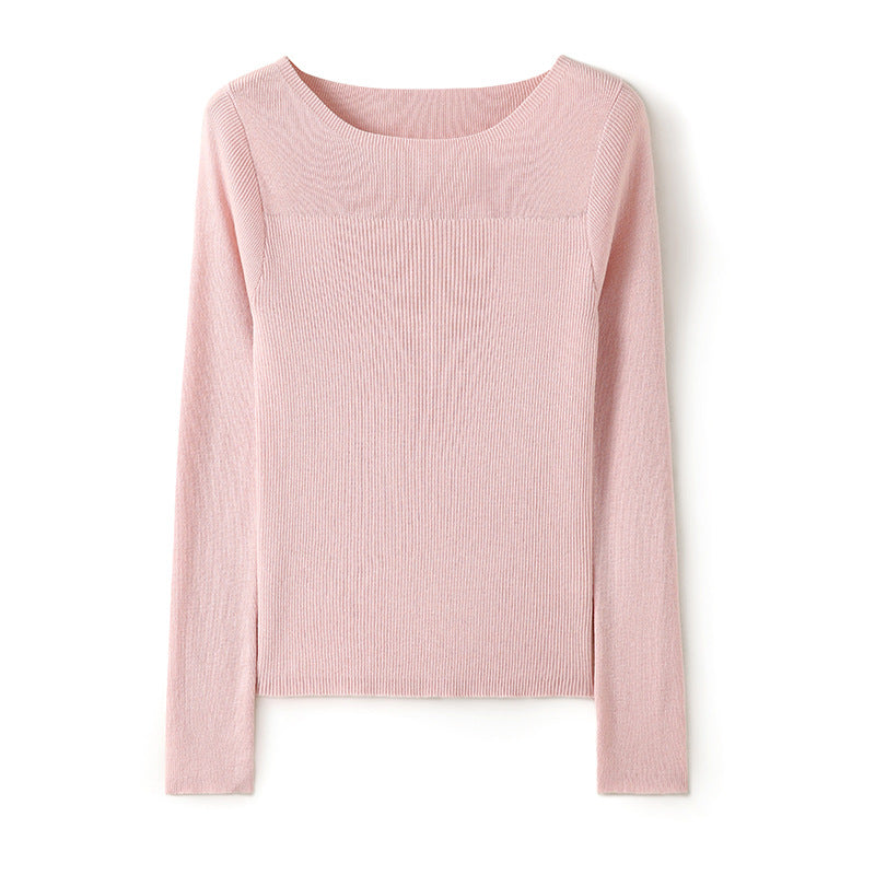 Femme Rippstrick Langarmstrickoberteil Heidi-Mode