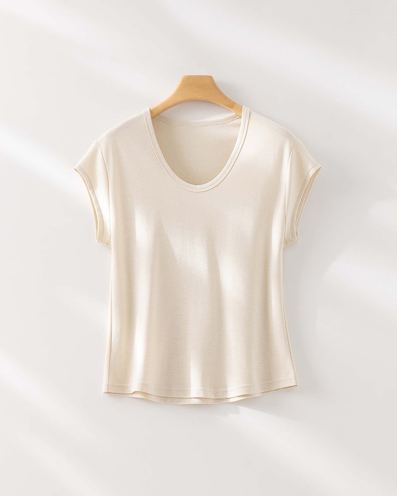 Femme Relaxed Fit V-Ausschnitt T-Shirt Heidi-Mode