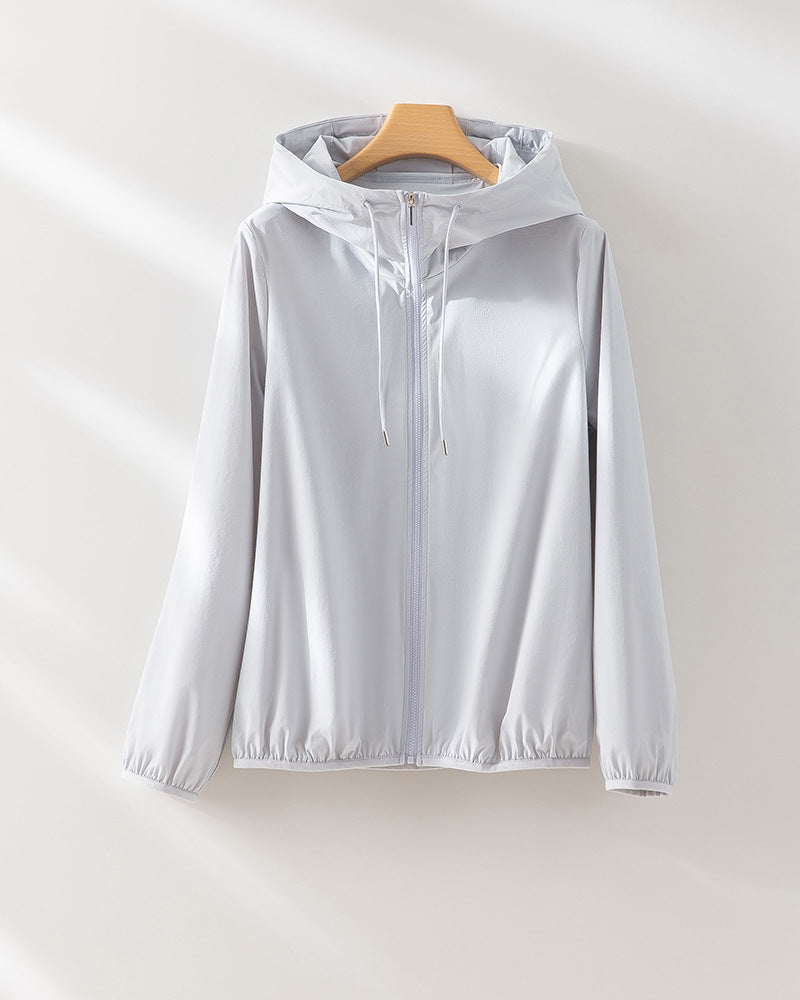 Femme Leichte Kapuzenwindjacke Heidi-Mode