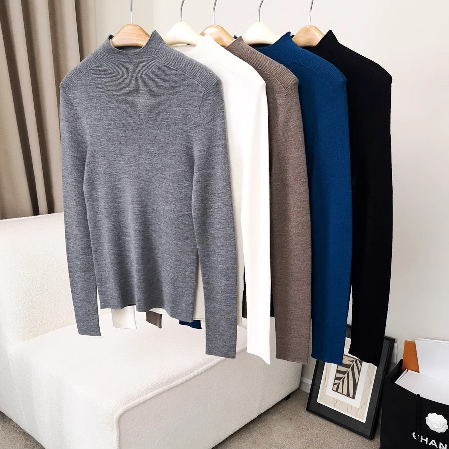 Femme Mock Neck Strickpullover Heidi-Mode