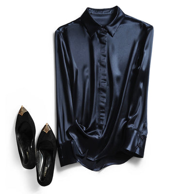 Femme Luxuriöse Seidenbluse Heidi-Mode