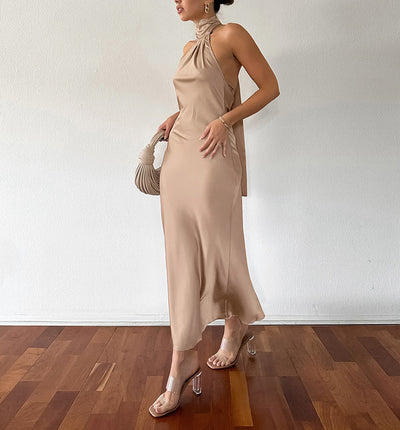 Jasmin | Chic Elegante Halter Maxi Kleid