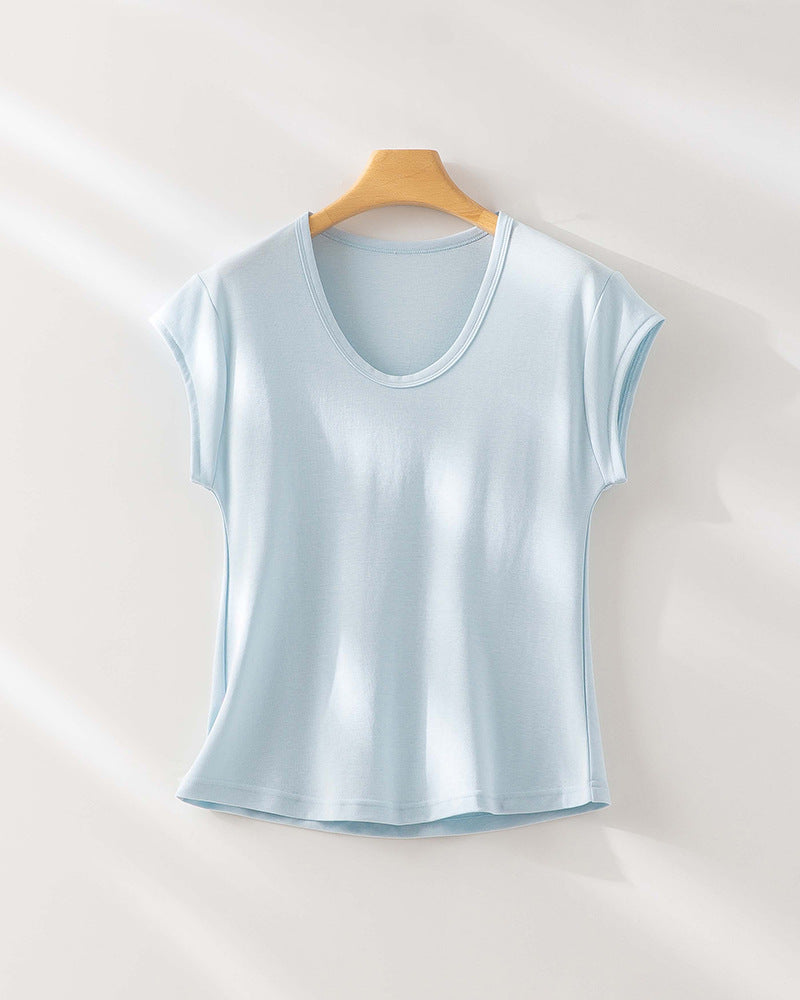Femme Relaxed Fit V-Ausschnitt T-Shirt Heidi-Mode