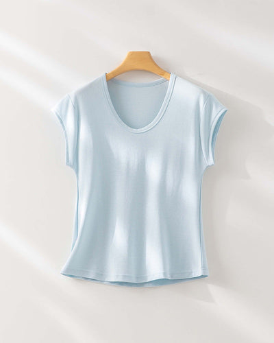 Femme Relaxed Fit V-Ausschnitt T-Shirt Heidi-Mode