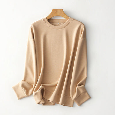Femme Relaxed Fit Langarm-Pullover Sweatshirt Heidi-Mode