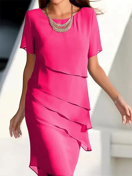 Piper® | Elegantes Chiffonkleid mit Rüschen