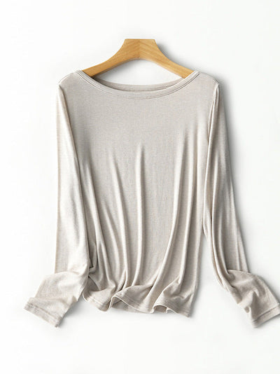 Femme Langarm Relaxed Fit Oberteil Heidi-Mode