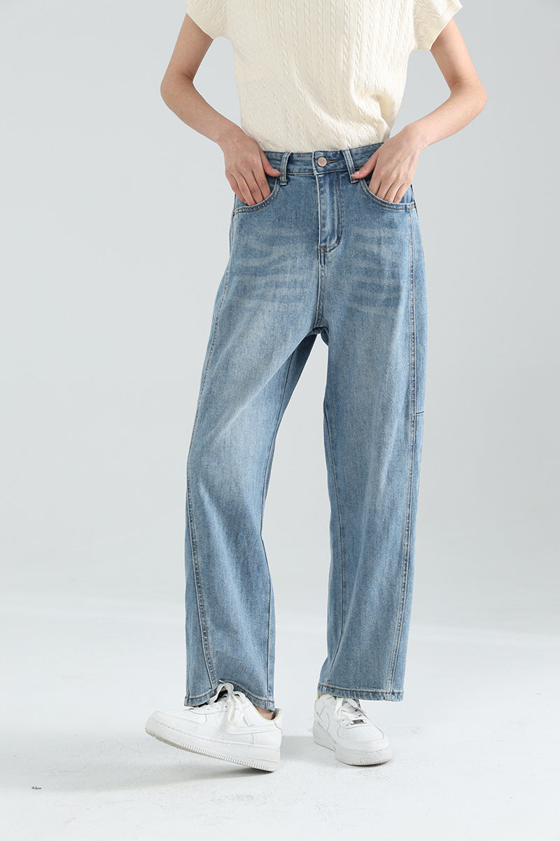 Femme Relaxed Fit High-Waisted Denim-Hose Heidi-Mode