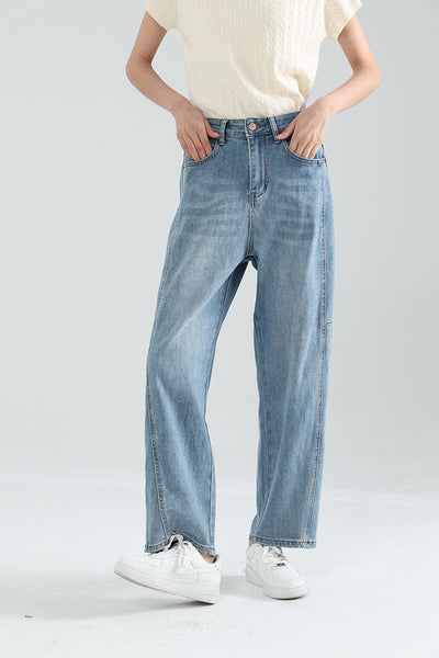 Femme Relaxed Fit High-Waisted Denim-Hose Heidi-Mode