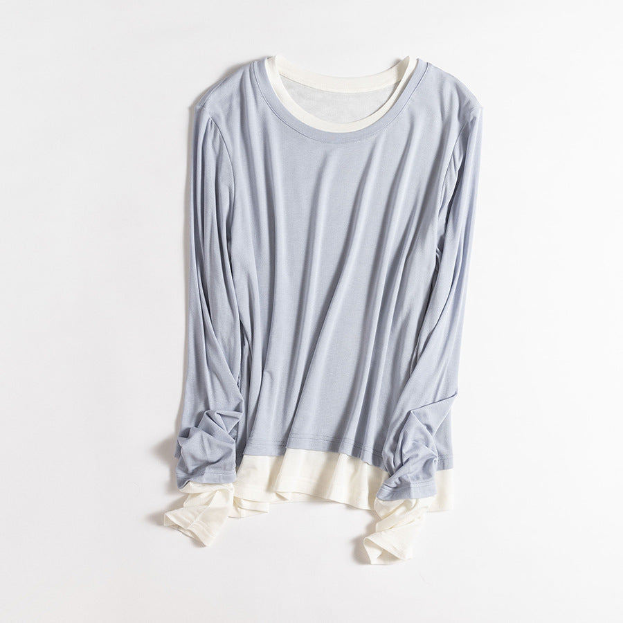 Femme Schicht Langarm-T-Shirt Heidi-Mode