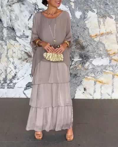 Delia® | Marianne Langes handgefertigtes Lagenkleid