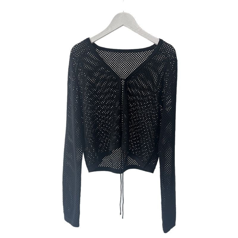 Femme Leichtgewicht Offen Strickjacke Heidi-Mode