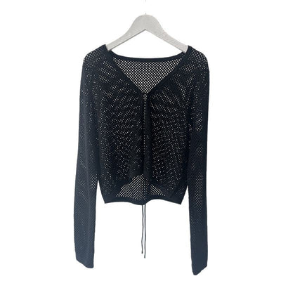 Femme Leichtgewicht Offen Strickjacke Heidi-Mode