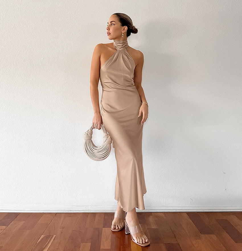Jasmin | Chic Elegante Halter Maxi Kleid