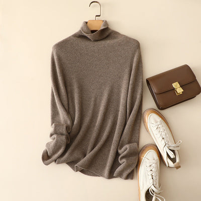 Femme Leichtgewicht Ripp-Wollpullover Heidi-Mode
