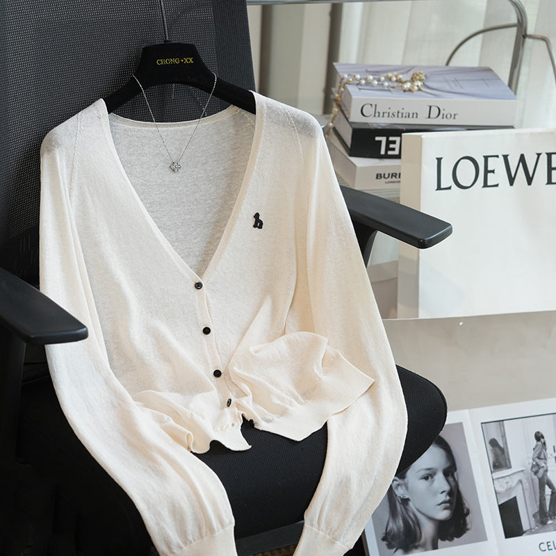 Femme Relaxed Fit V-Ausschnitt Cardigan Heidi-Mode