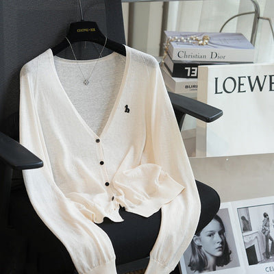 Femme Relaxed Fit V-Ausschnitt Cardigan Heidi-Mode